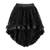 Pirate Skirt Renaissance Vintage Skirt High Low Outfits Saloon Girl Costumes Steampunk Dress Halloween Costume Gothic Party Outfit Skirts