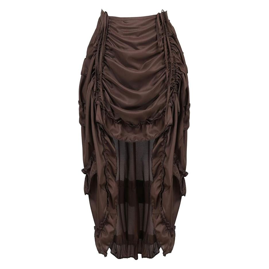 Renaissance Costume Pirate Skirt: Steampunk Skirt Plus Size Corset Dresses - Renaissance Fairs & Medieval Festivals