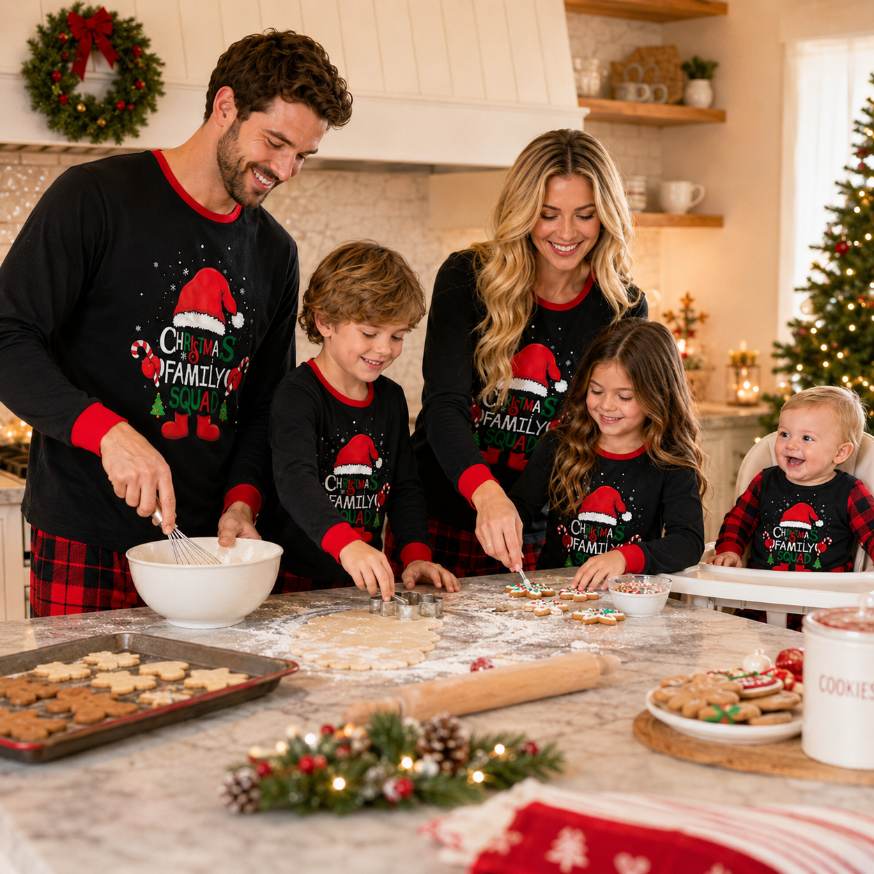 Family Christmas Pajamas Matching Pajamas for Family, Xmas PJs Sets Holiday Sleepwear