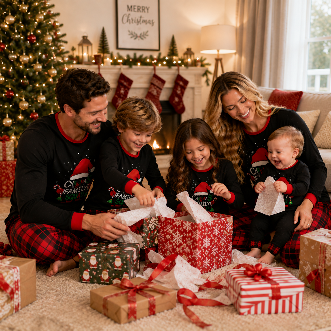 Family Christmas Pajamas Matching Pajamas for Family, Xmas PJs Sets Holiday Sleepwear