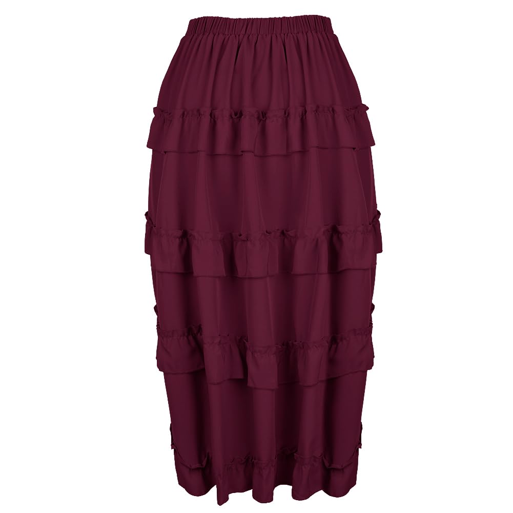 Renaissance Costume Pirate Skirt: Steampunk Skirt Plus Size Corset Dresses - Renaissance Fairs & Medieval Festivals